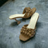 Tan Barbed Heels - cunei